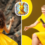 Rock Paper Scissors Yellow Dress