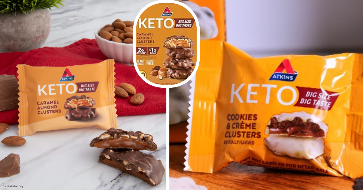 ATKINS KETO TREAT CARAMEL ALMOND CLUSTERS